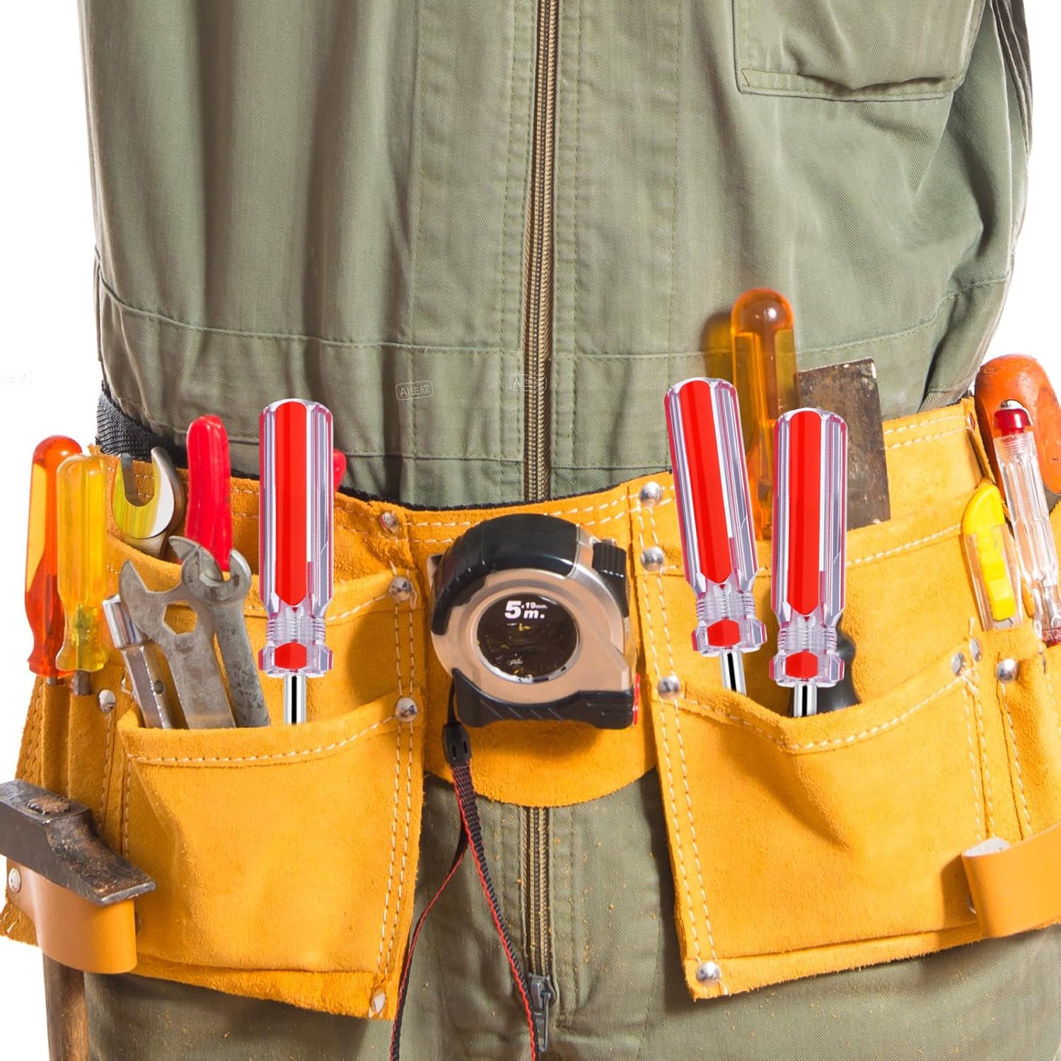 5/16 Inch Hex Nut Driver, Non-Magnetic Six Point Tip Socket Wrench Screwdriver with Cushion Grip Handle