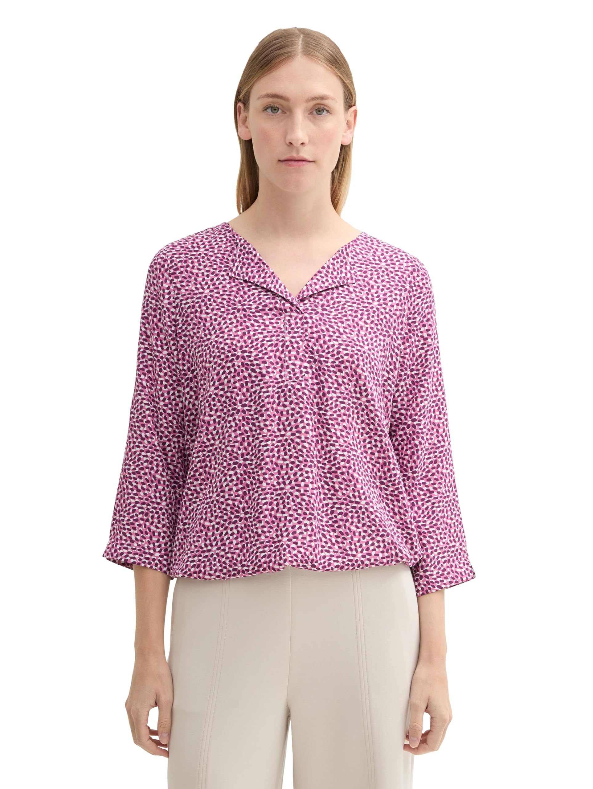 Tom Tailor Damen 1043212 Bluse mit Muster
