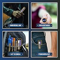 Vista 8 de Streetwise Pain Pen 25,000,000 voltios Pistola paralizante para autoprotección - Lápiz táctico paralizante para mujeres y hombres, recargable por