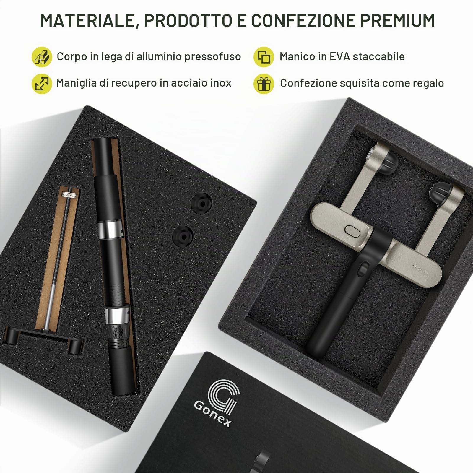 Gonex Imbobinatore Avvolgitore Bobinatore Avvolgi per Mulinelli Pesca | Compatibile con Molti Mulinelli, Corpo Inox, Pinza in Alluminio, Uso Mancino/Destro, Portatile per Barca e Kayak.