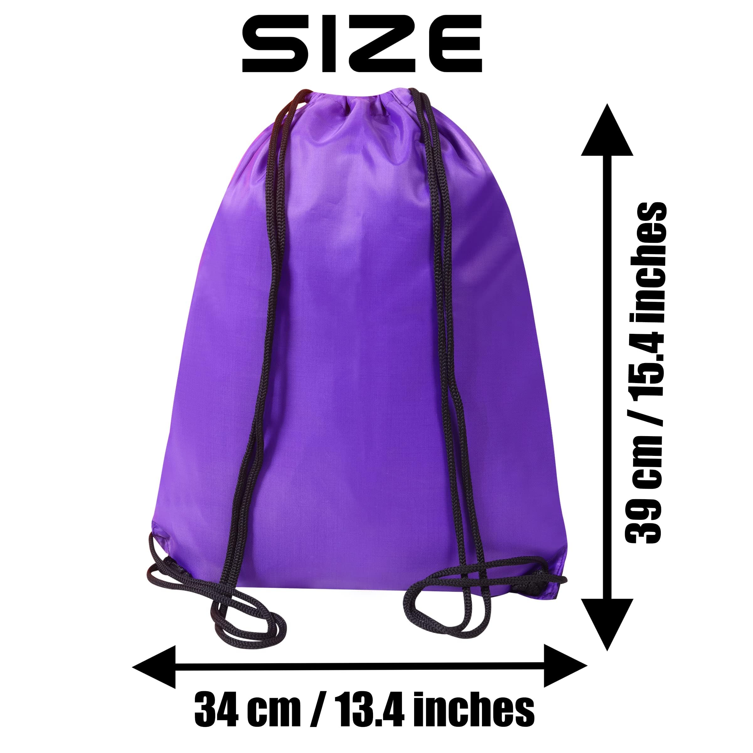 WESTWOOD FOX Bolsa de gimnasio con cordón, mochila de polietileno para mujeres y hombres, bolsa de natación, viajes, playa, escuela, vacaciones, adecuada para deportes, niños, niñas