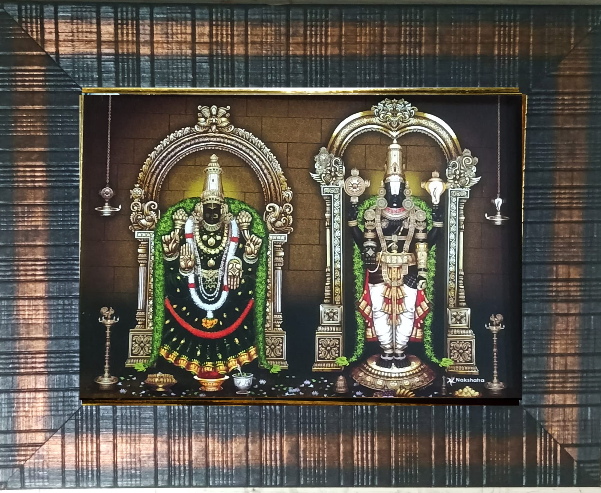 Buy Framtastic Lord Tirupati Balaji Padmavathi Padmavati Alamelu Mangai