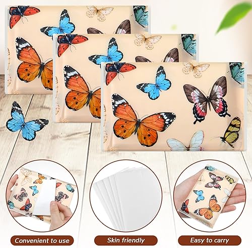 Miniatura 83 de Geyee Paquete de 50 paquetes de pañuelos faciales de viaje, pañuelos desechables de bolsillo para invitados de boda, viajes, bolsa escolar