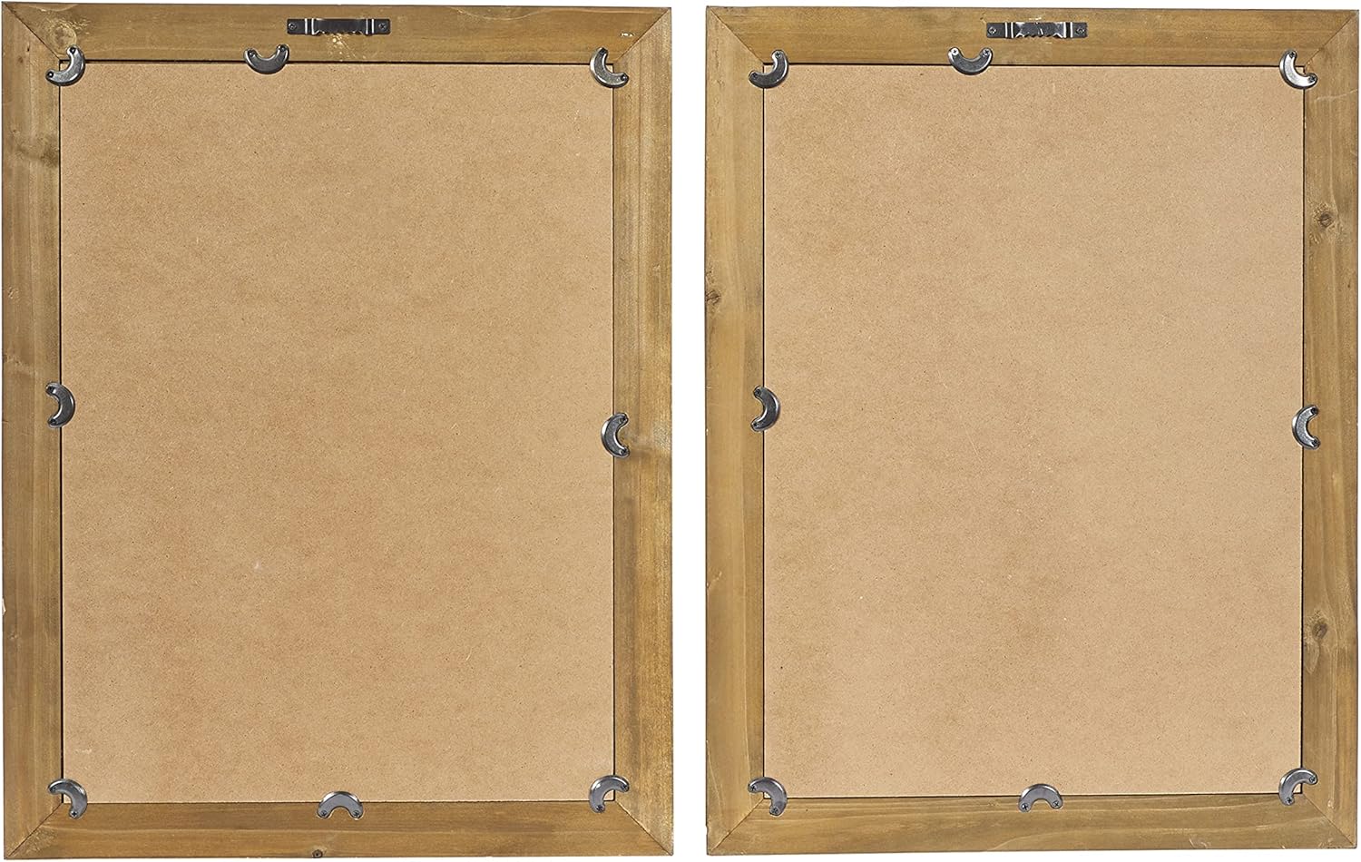 Light Brown and White Botanical Print Wall Art Set