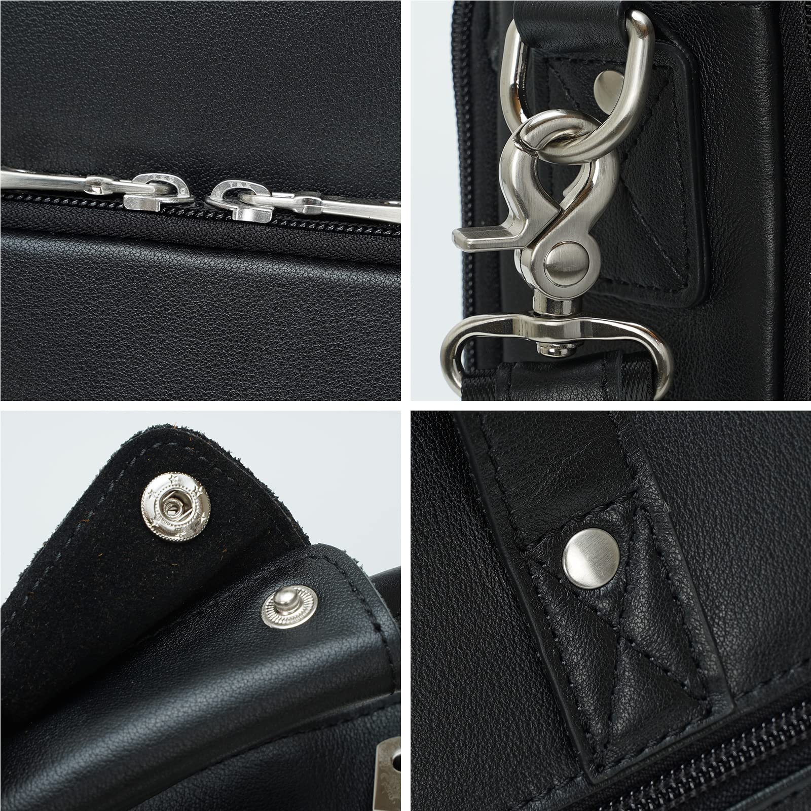 Skórzana teczka dla mężczyzn 17-calowy laptop crossbody torba listonoszka etui do podróży służbowej pracy prawnika