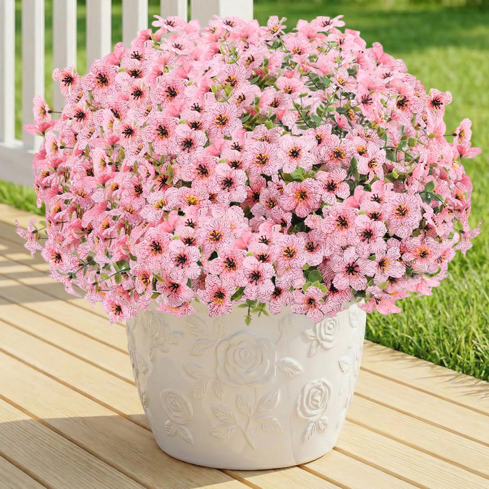 Amazon.com: LetuoClips Artificial Flowers Fake Plants for Outdoors