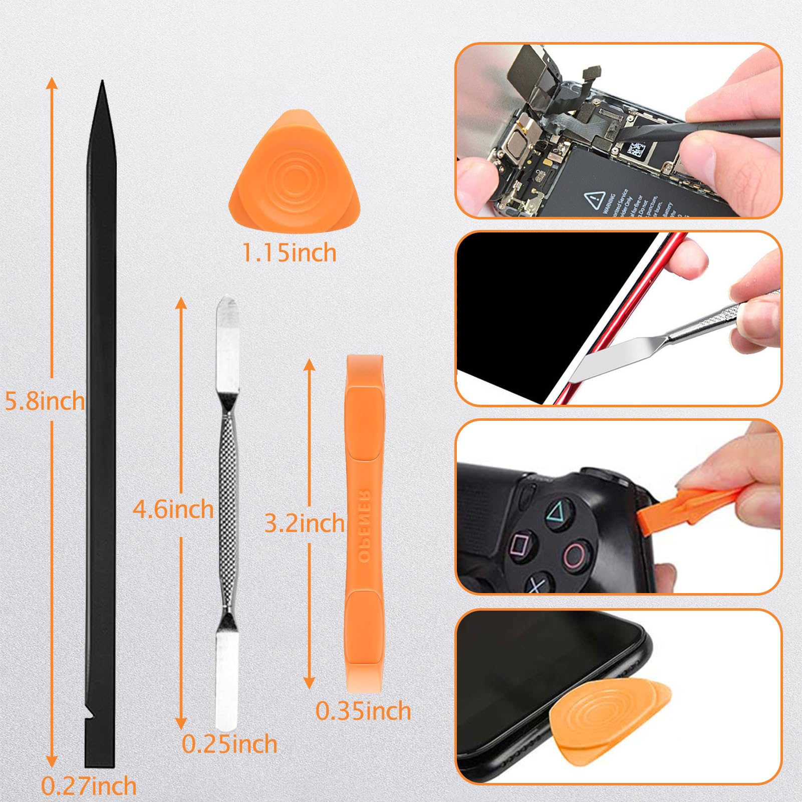 Zestaw precyzyjnych wkrętaków do serii iPhone i szkieł zegarków, Ph000, Y000, Pentalobe P2, Spudger, pęseta, szczotka do czyszczenia i przyssawka z naparstkiem na kartę SIM, do naprawy i wymiany