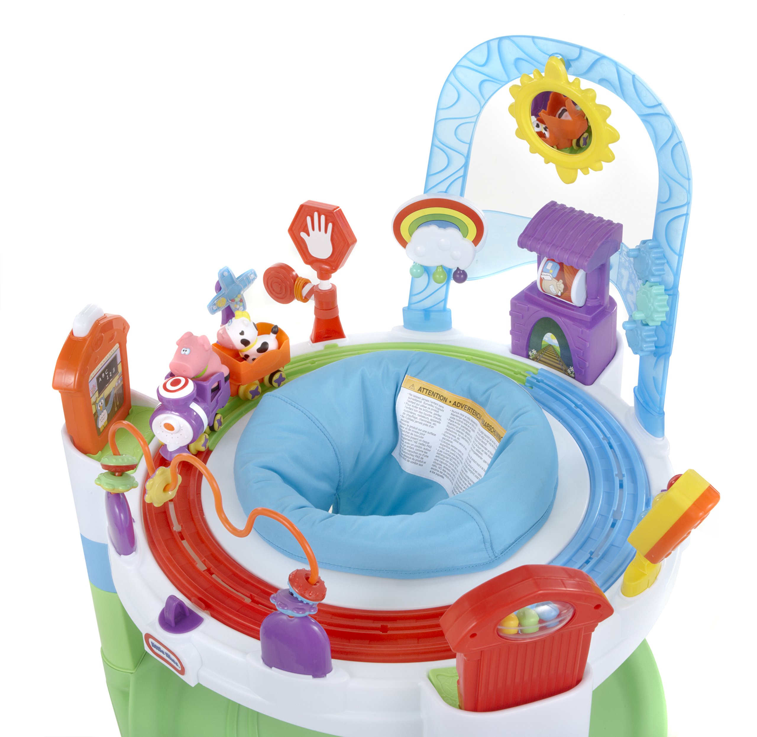 Little Tikes Table d'éveil - Contient un train & des animaux de la ferme - 12 activités, des jouets d'éveil, ajustable - Encourage les jeux imaginatifs et actifs, pour les enfants âgés de 6 à 36 mois