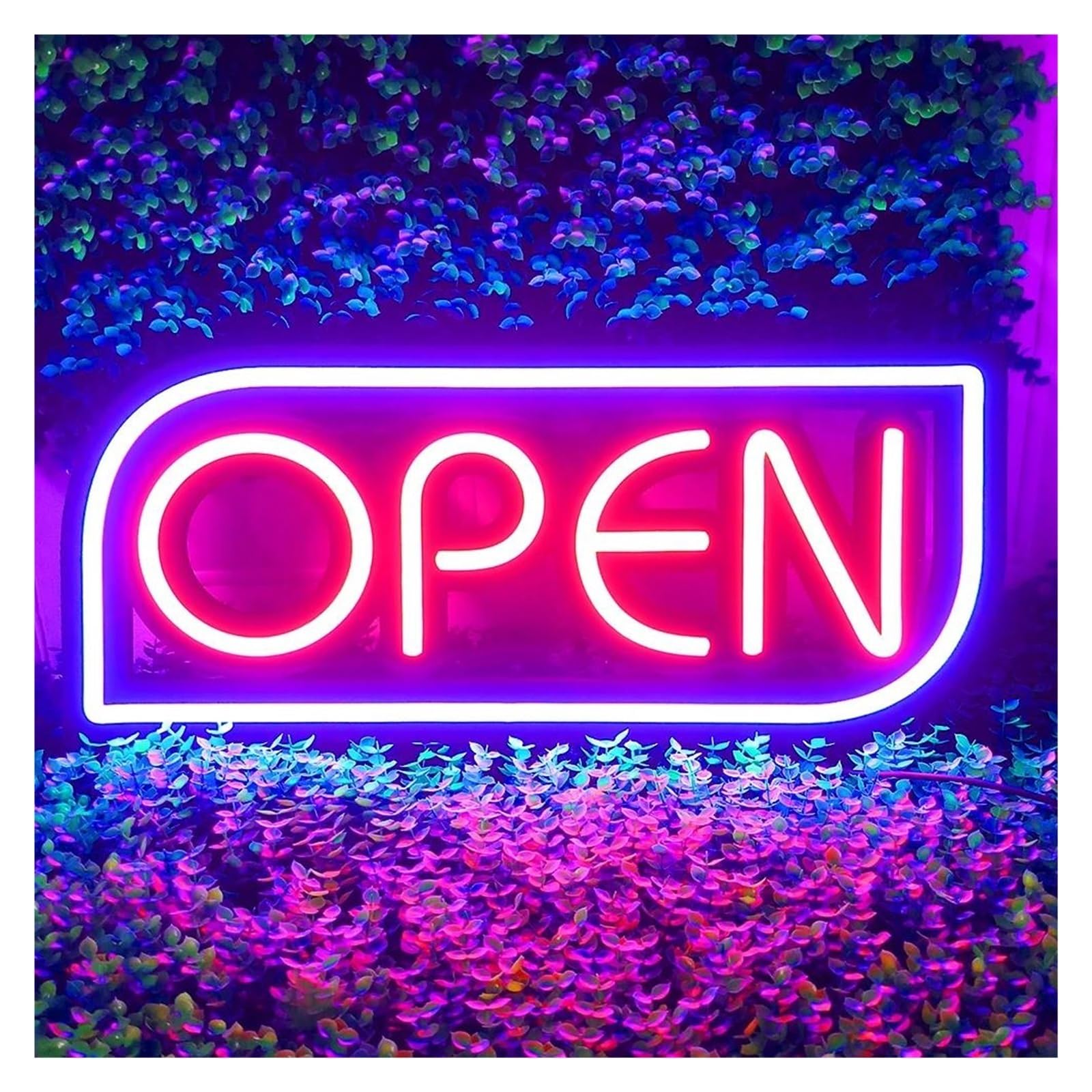 Regalo creativo per insegne al neon APERTO per insegne luminose al per neon per lettere con luminosità regolabile alimentate tramite per per luci per adatte 23 cm x 53