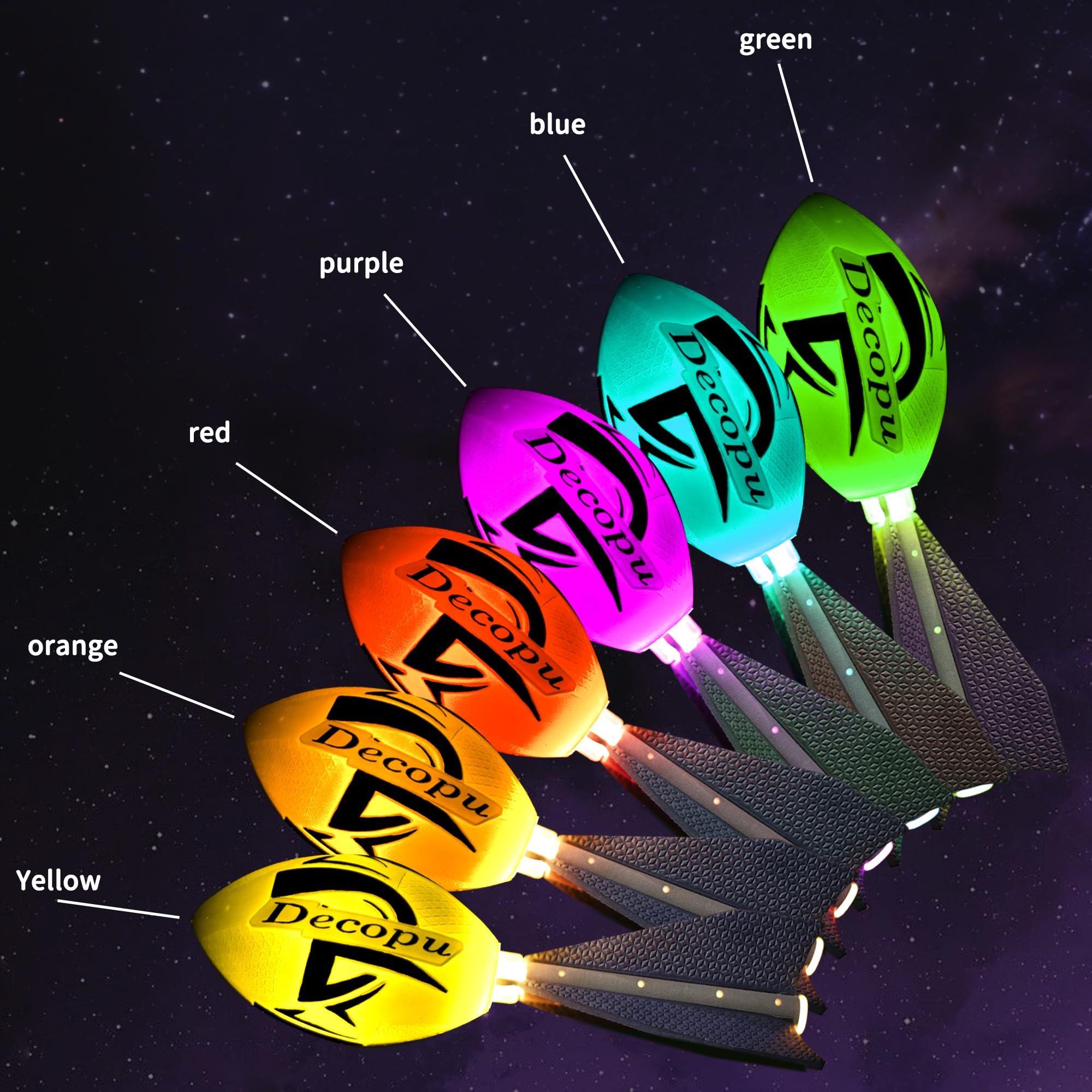 2025 Latest Light Up Football-Glow in The Dark Ball-Rechargeable-Vibration color change-Outdoor Sports Birthday&Summer Gifts for Boys 6-8 8-12 13+ Year Old-gift for teen boys age 8 9 10 11 12 13 14 15