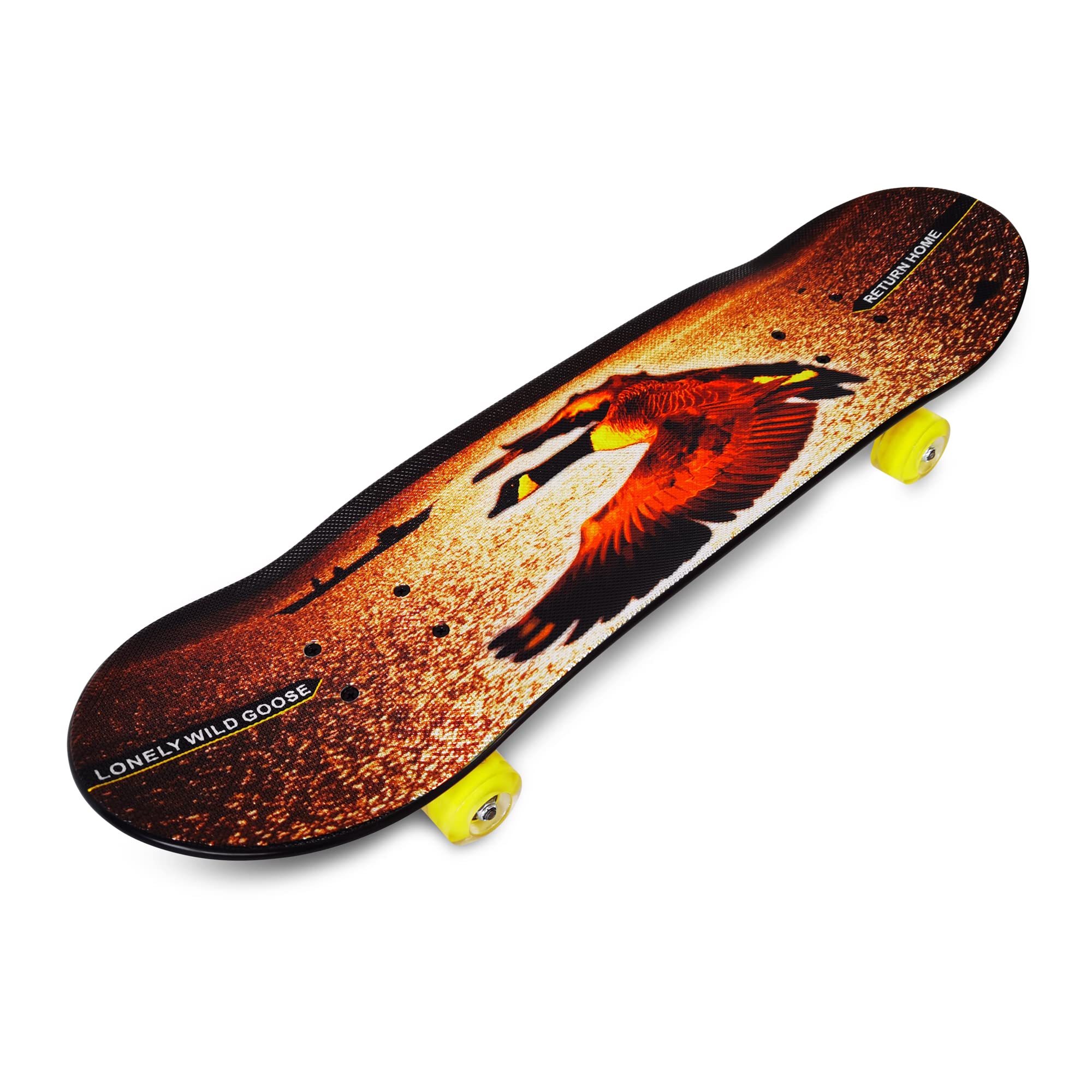 OzBozz MIRROR SKATEBOARD- 28 INCH DECK - Dramatic Mirror Graphics