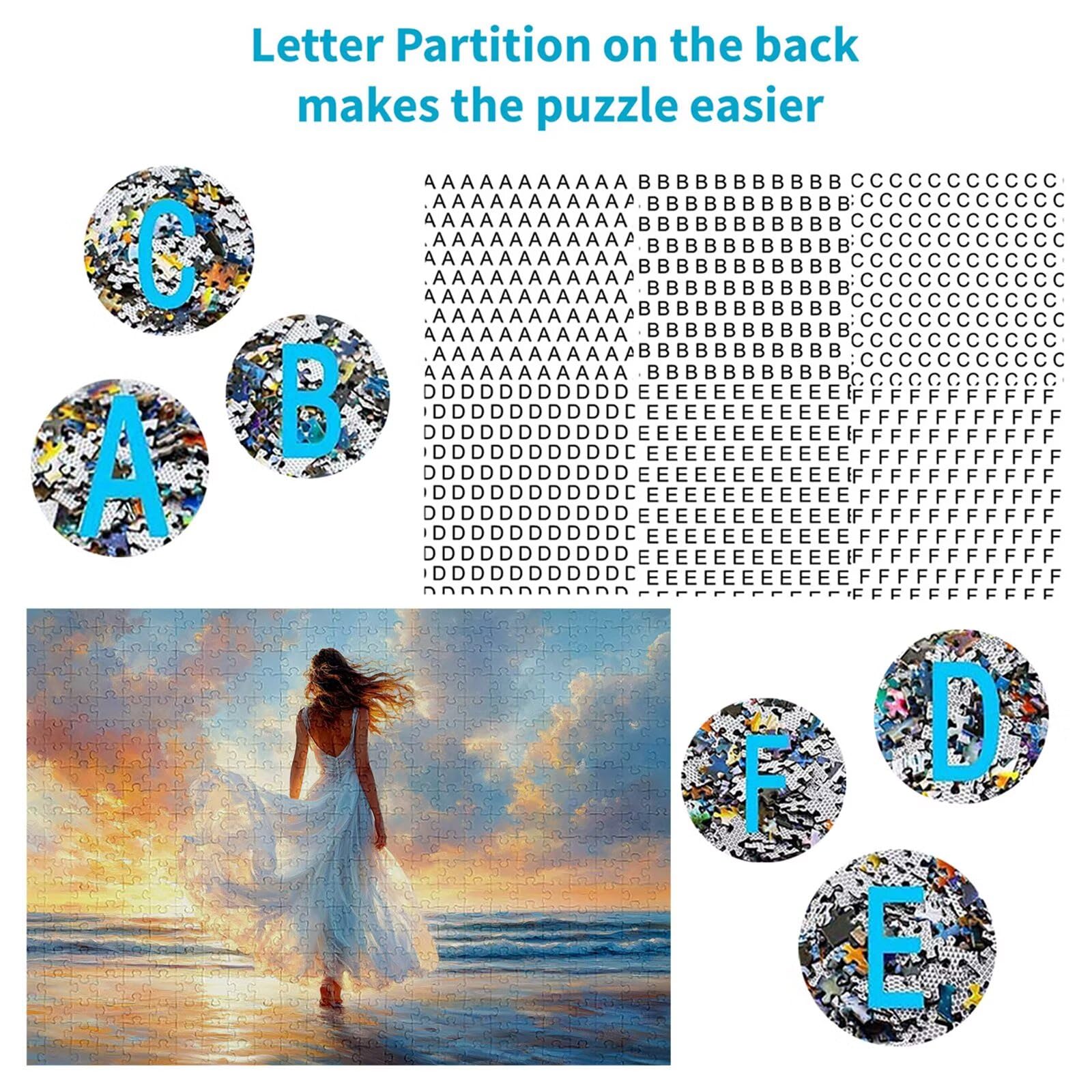 Puzzle 4000 elementów plaża puzzle dla dorosłych kobiet 141 x 87 cm unikalne rzemiosło klasyczne 3D drewniana układanka do rodzinnych gier biznesowych, układanka do samodzielnego wykonania nawet do