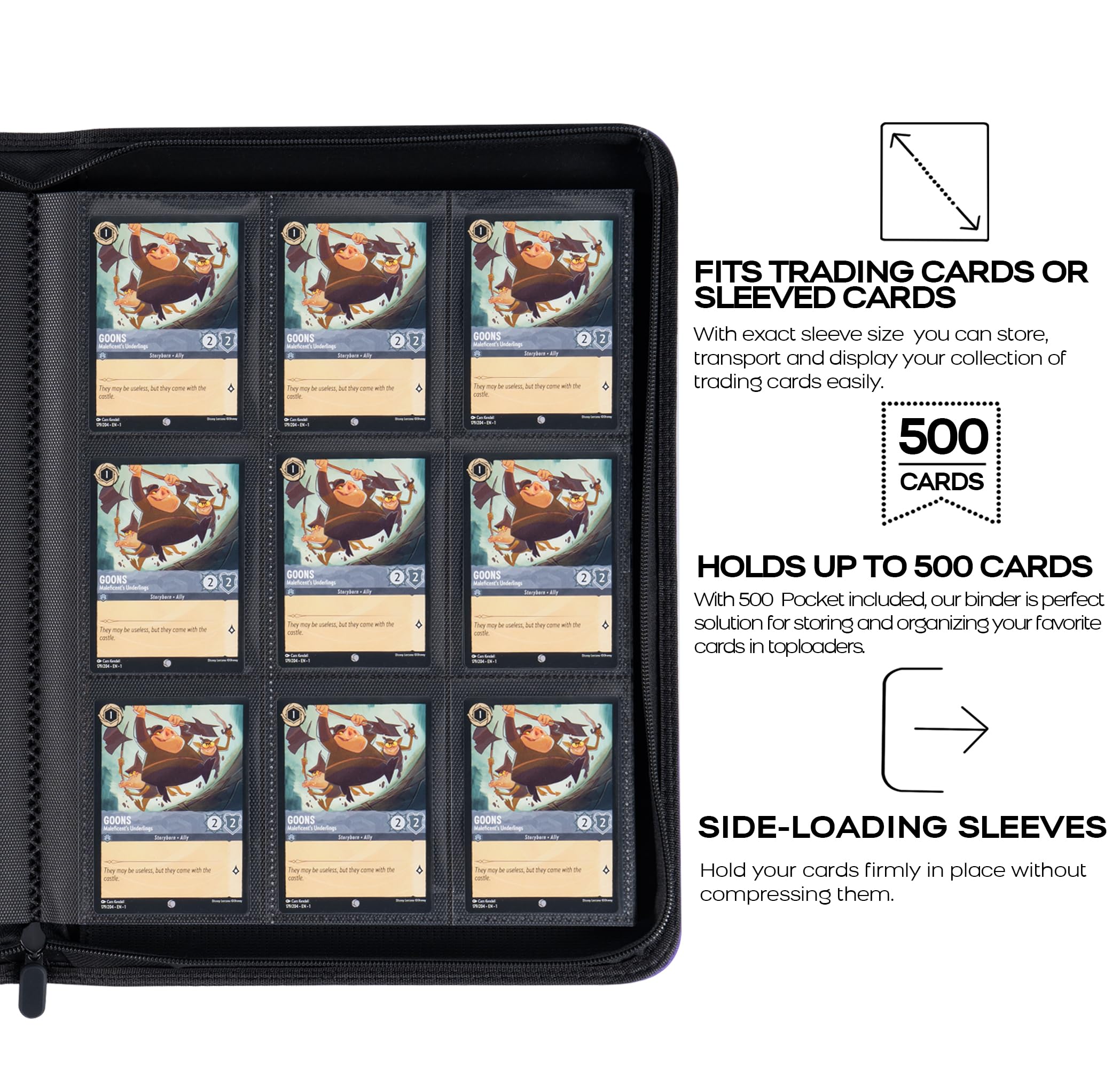 Amazon.co.jp: Lorcanaカード用バインダー プレミアム9ポケット