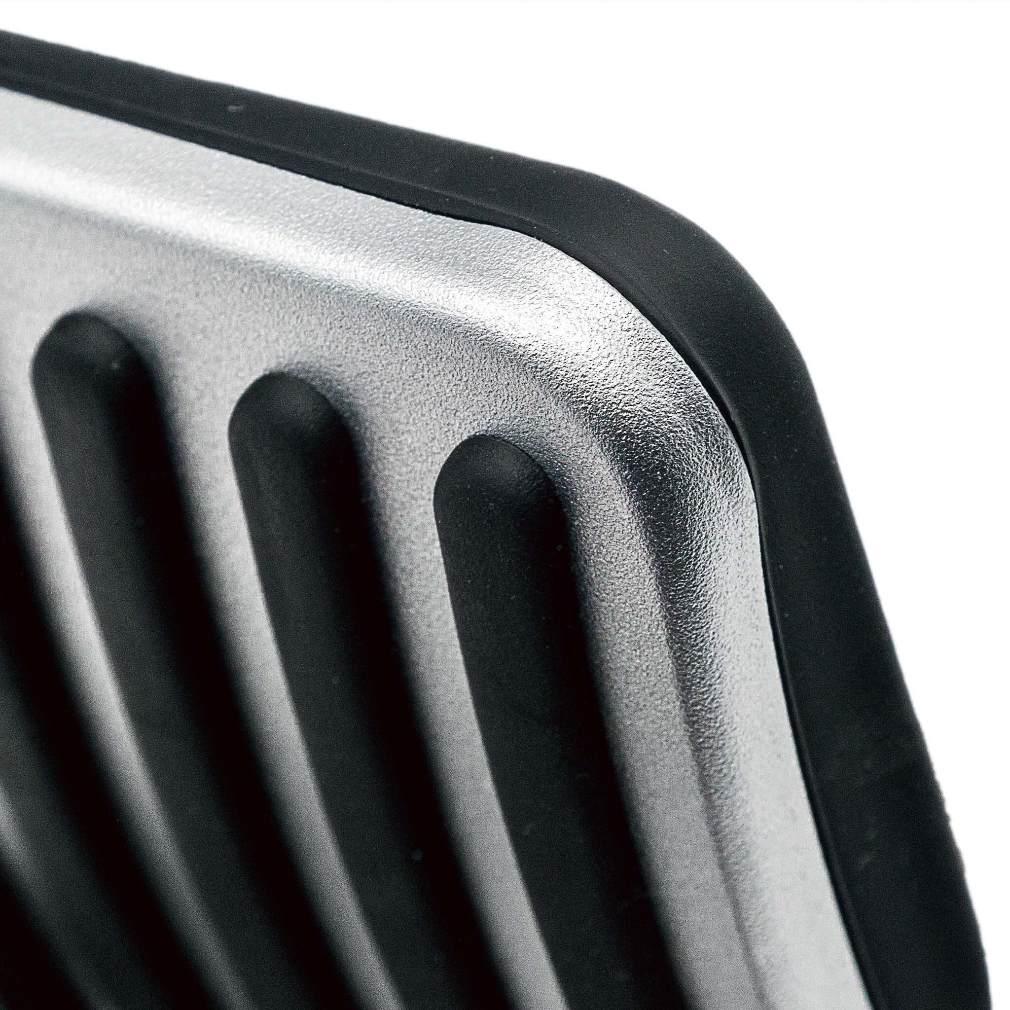Aluminium Fußpedal Abdeckung Tesla Model Y 2022 + 2023 + 2024 + 2025 - Anti Rutsch Performance Pedalauflagen Tuning Gaspedal und Bremse