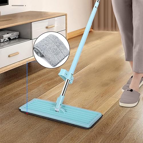 Miniatura 2 de 5 almohadillas de limpieza de repuesto para trapeador de microfibra, 13 x 4.7 pulgadas, lavables para trapeador eléctrico en húmedoseco,