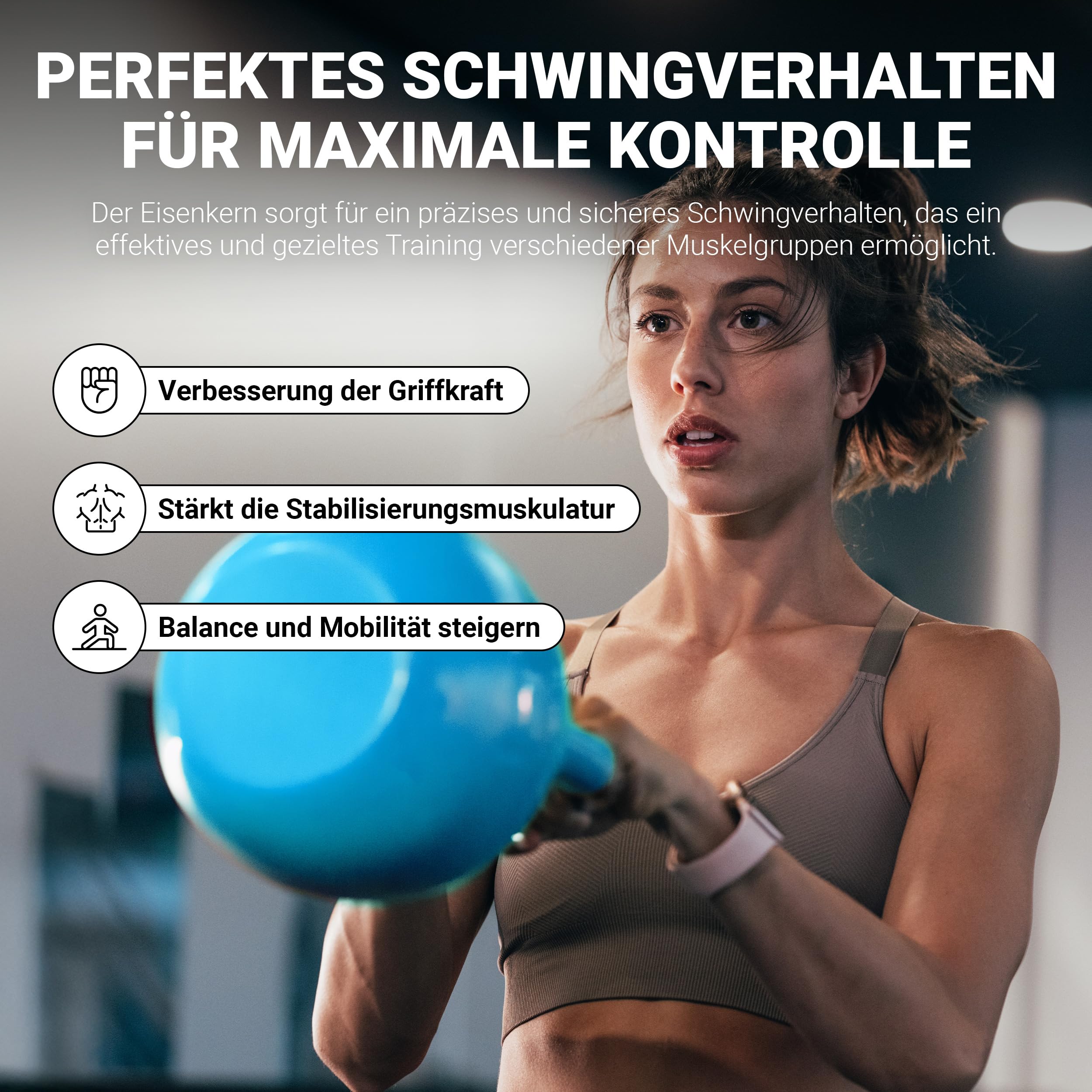 MSPORTS Kettlebell Competition Premium 4-36 kg inkl. Übungsposter | Professional Studio Qualität | Wettkampf Kugelhantel