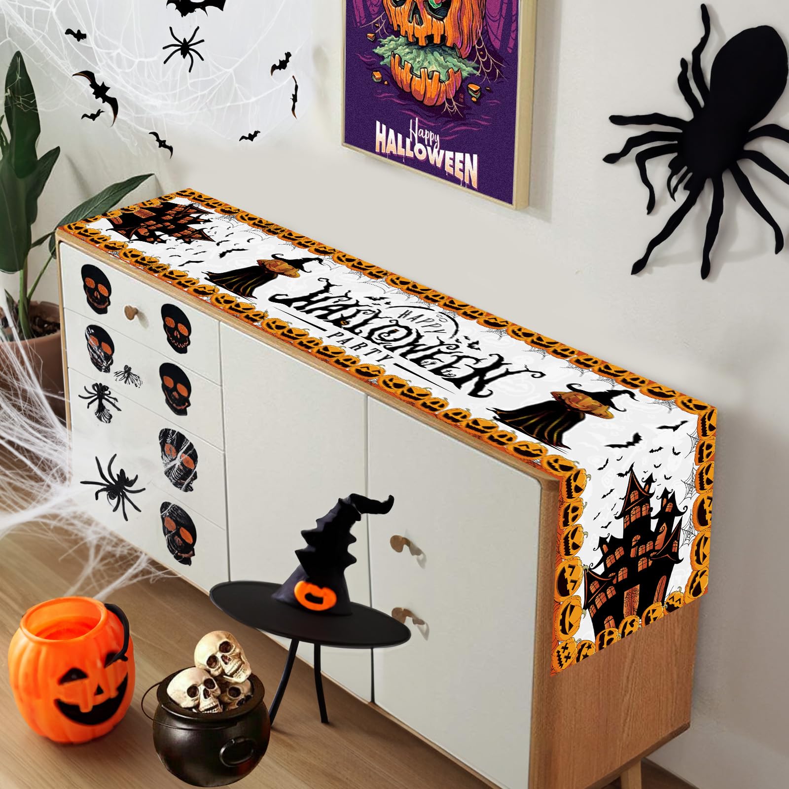 Pailles En Papier Décoratives Halloween - Lot De 9, Motifs Fantôme, Citrouille, Maison Hantée, Pour Cocktails Et Fêtes