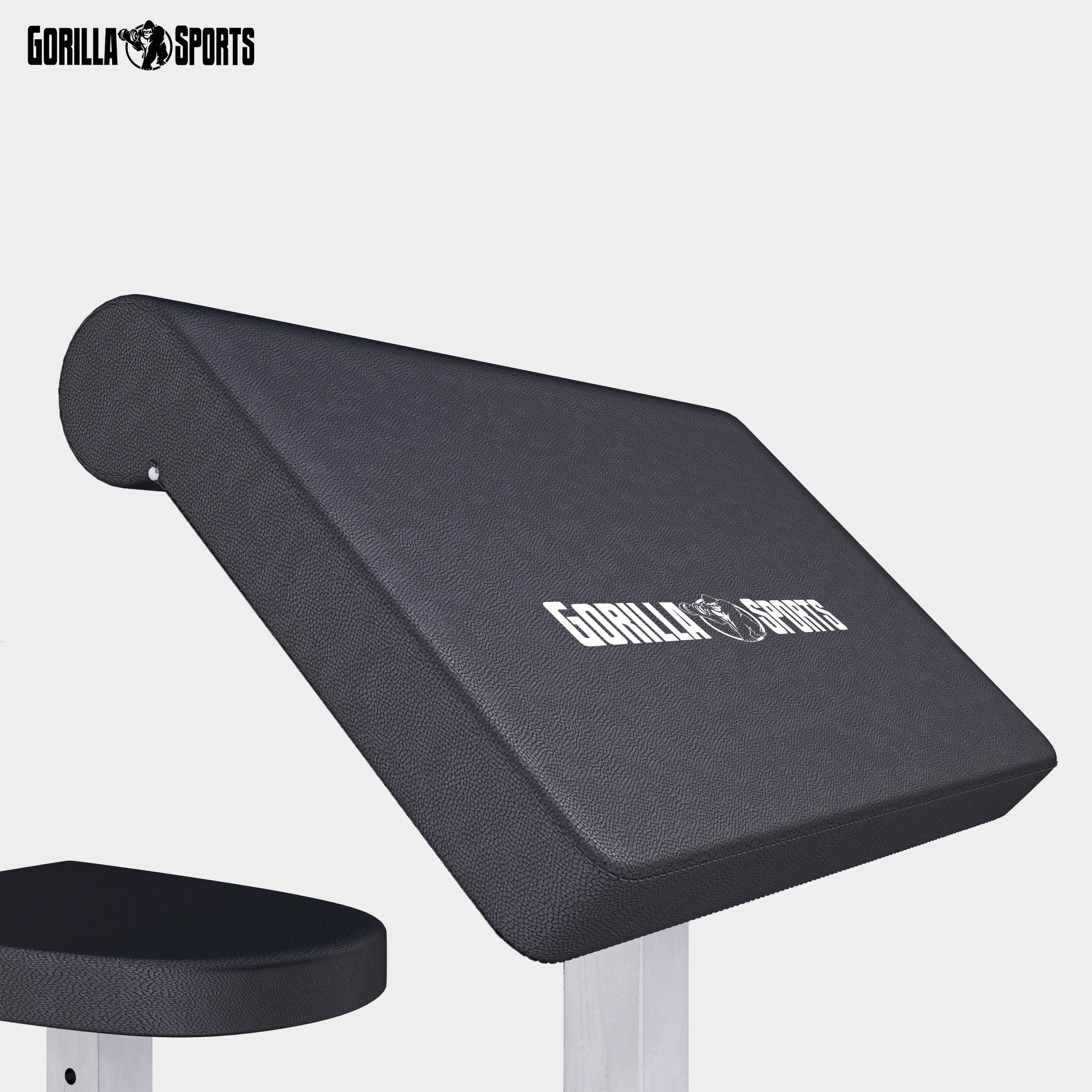 GORILLA SPORTS® Banc de Musculation pour Biceps - Réglable, Charge Max. 200 kg - Curl, Entraînement, Triceps, Preacher, Équipement de Fitness, Gym, Sport