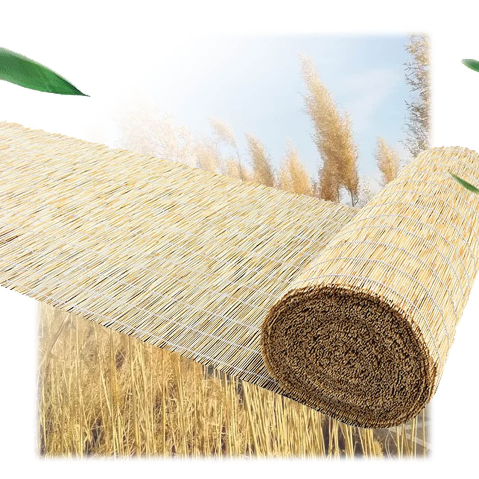 Naturalnego Roleta Bambusowa, Rolety Trzcinowe dla Patio i Ogrodu, Zasłona Drewniana z Lift, Prywatność i Przed Słońcem, łatwy Montaż (Size : WxH117x162cm(46x64inch))