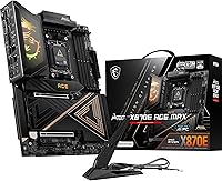 MSI MEG X870E ACE MAX ATX Motherboard: Ryzen 9000/8000/7000 AM5, 110A VRM, DDR5 8400+MT/s, PCIe 5.0, Wi-Fi 7, 10G LAN