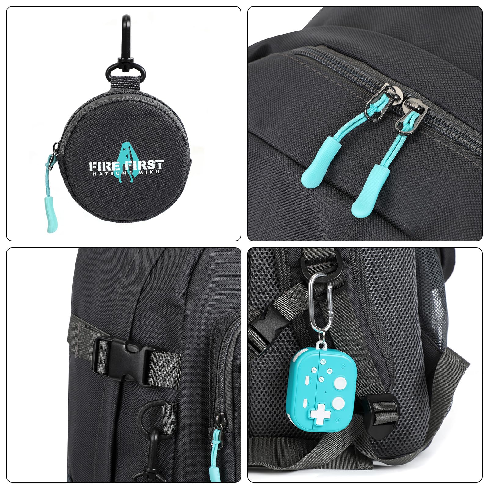 FIREFIRST x Hatsune Miku Wielofunkcyjny Plecak/Pojemny Plecak Szkolny Torba Podróżna Na Cosplay (Z Woreczkiem Do Przechowywania)