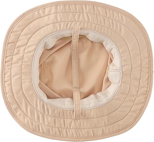 Miniatura 6 de Connectyle Sombrero de sol para niños y niñas, sombrero de pescador de ala ancha UPF 50+, sombrero de protección solar, sombrero transpirable de