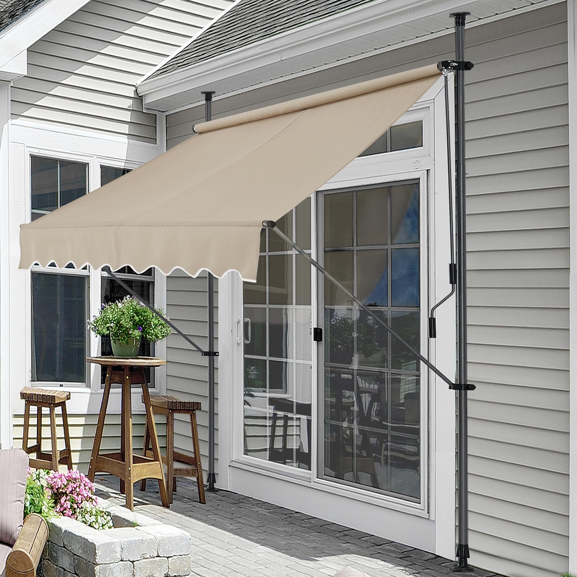 Tessuto Per Tende Da Esterno A Metro - Poliestere, Altezza 165cm, Per Balconi, Gazebo, Protezione UV - Foto 7