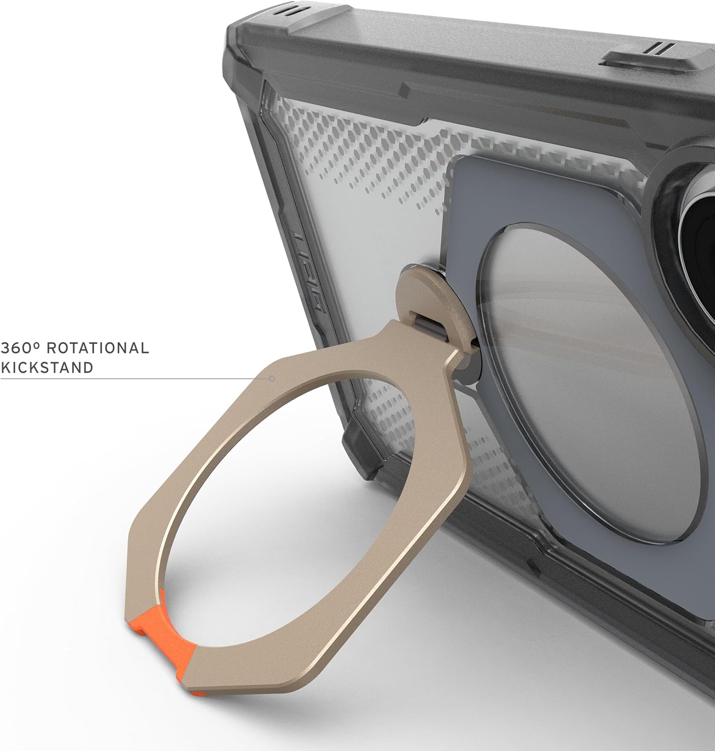 URBAN ARMOR GEAR UAG for Samsung Galaxy S26 Ultra Case 6.9" with 360° Kickstand Plasma XTE - Magnetic Charging Compatible Transparent Rugged Military Drop Tested Protective Cover, Ash