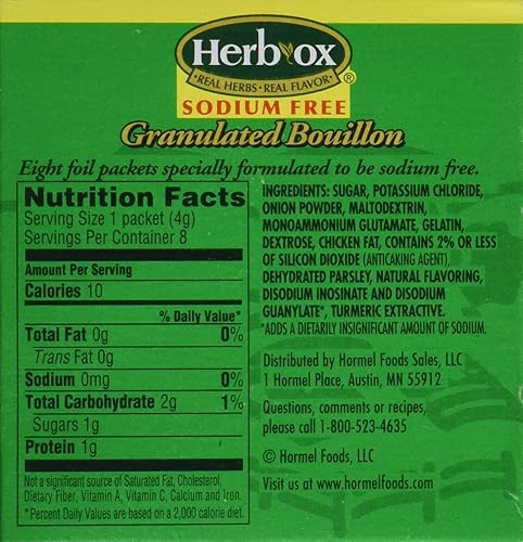 Miniatura 2 de Herb-Ox Caldo instantáneo y condimento de pollo Bouillon, 1.2 onzas, 8 paquetes (paquete de 2)