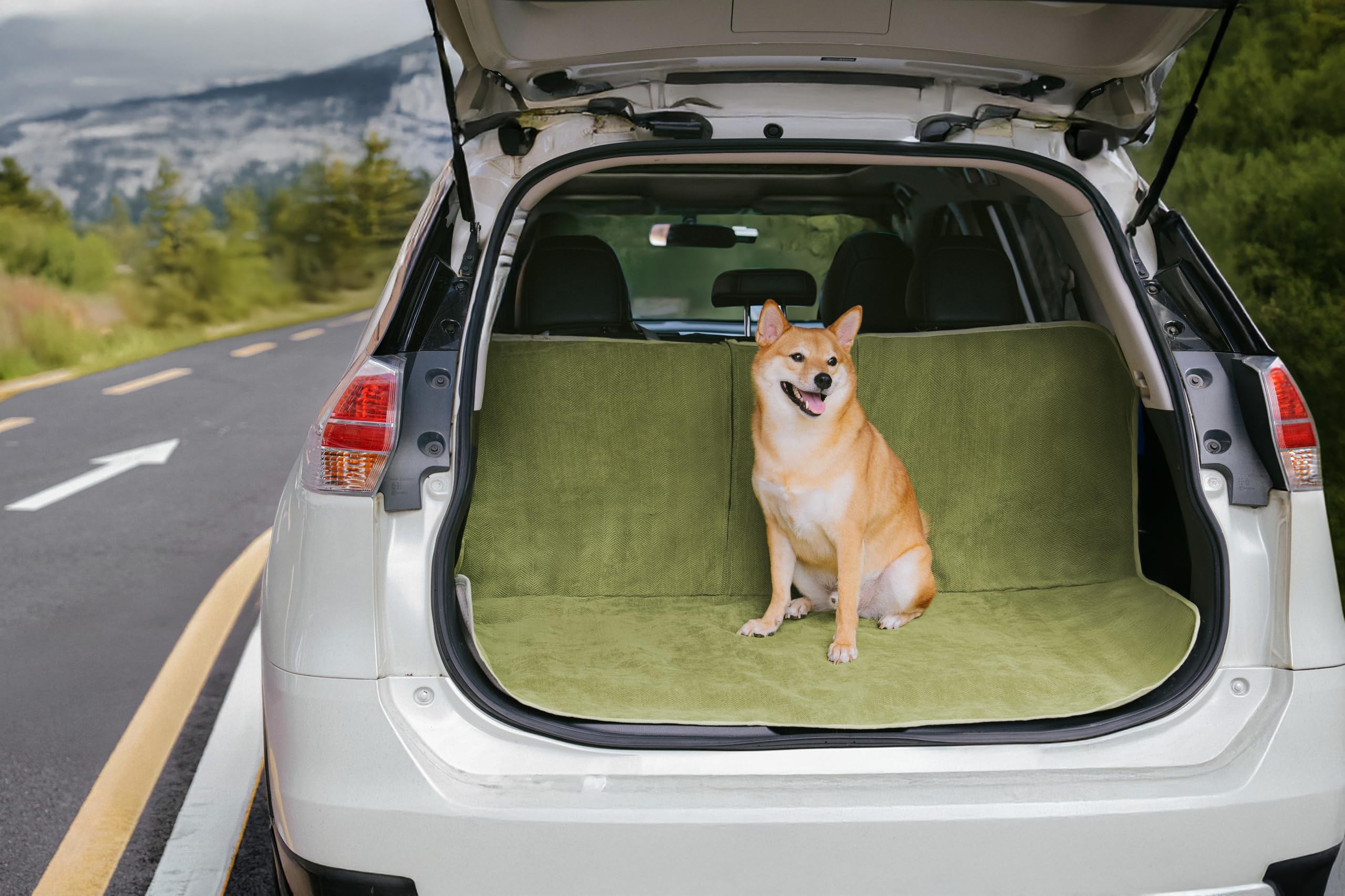 FUNNY FUZZY Dog Car Seat Cover for Back Seat, Waterproof, Scratchproof Car Seat Protector for Dogs Nonslip, Dog Back Seat Covers for Cars, Trucks and SUVs, Back Seat(18.1''W x 53''L×22" H) - image 8