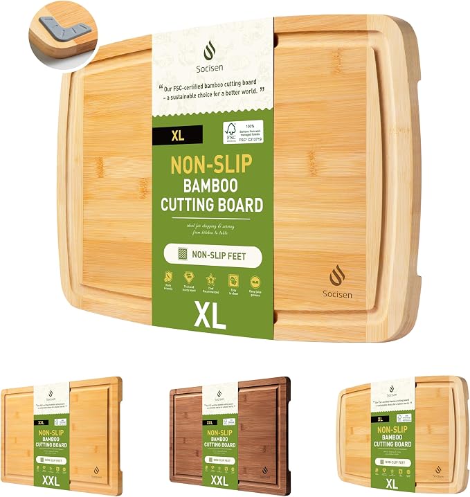 Bamboo Cutting Board Set Non Slip Feet Over Sink Father Day Dad Parents Papa Stepdad Pappy Poppy Pawpaw Who Want Nothing Everything Future Groom Bride Law Christmas Xmas