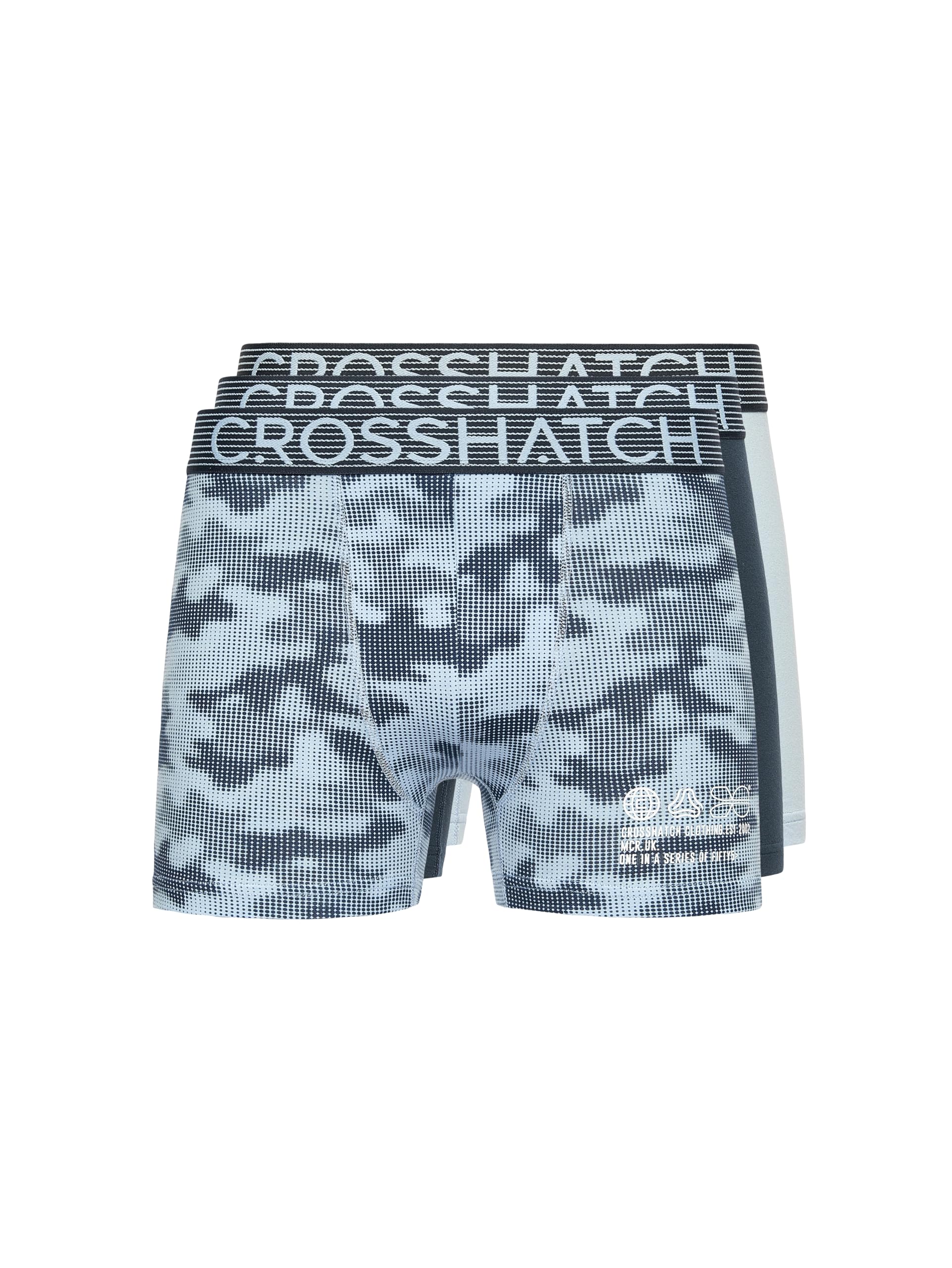 CrosshatchMen's 3 Pack Superior Blend Men's 3 Pack Boxer Shorts: Premium Blend Fabric for Unmatched Quality, Comfort, Style and Size from S to XXL.