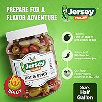 Vista 5 de Jersey Pickles - Combo de aceitunas Hot Mix (1/2 galón)