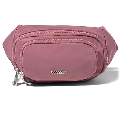 Baggallini On The Go Belt Bag Waist Pack Bags Mauve Twill
