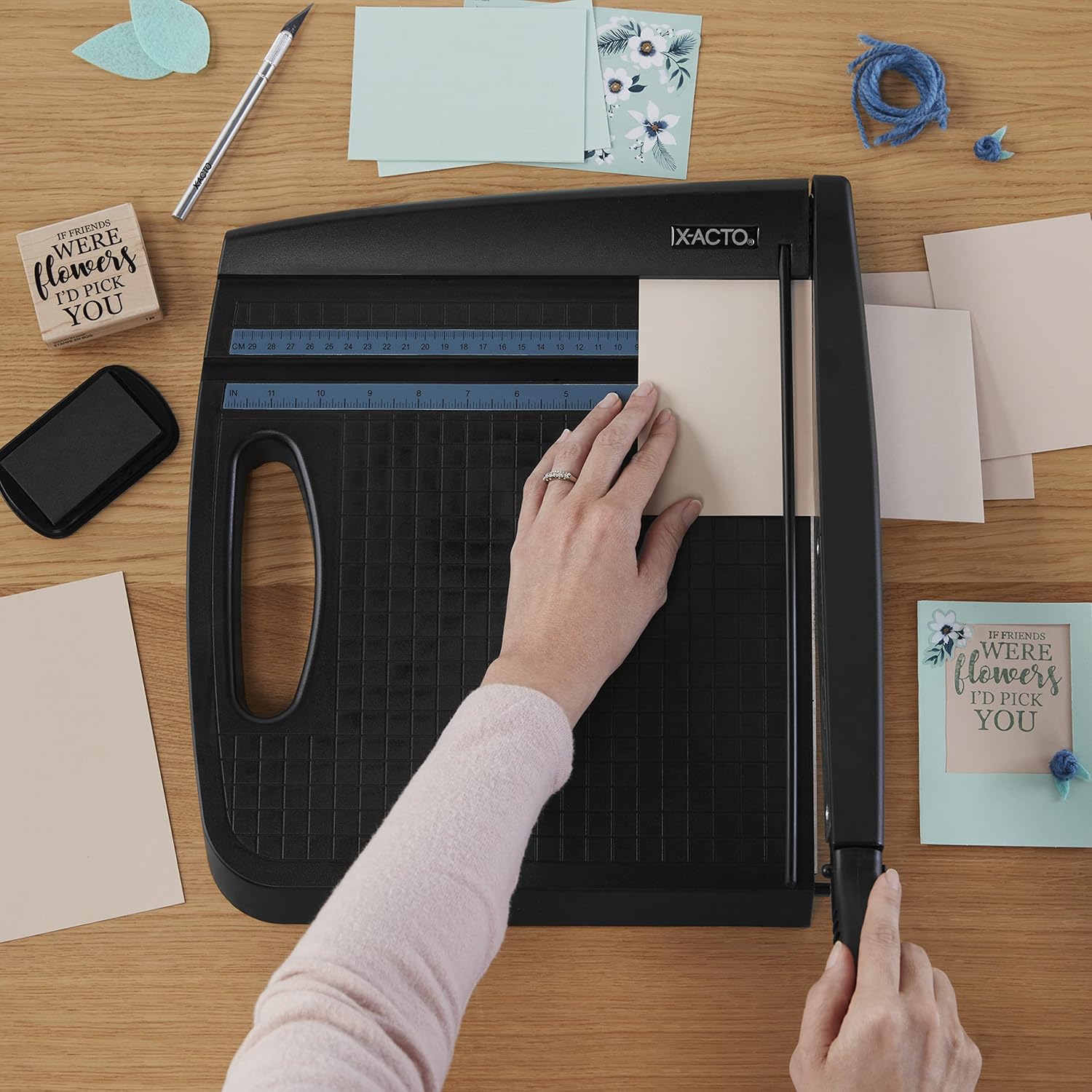 Black XActo 26232 12inch Plastic Guillotine Trimmer Office Supplies