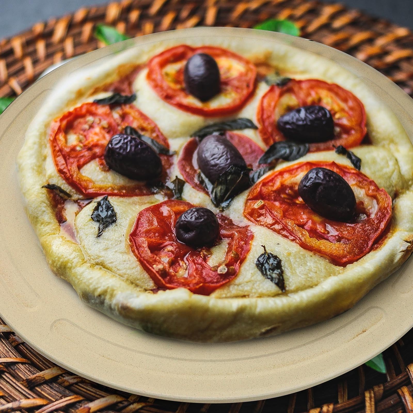 Piedra Pizza para Calor Resistente al Cordierita de Horno | Superficie Lisa, Acabado Pulido sin Arañar, Uso Doméstico y Profesional