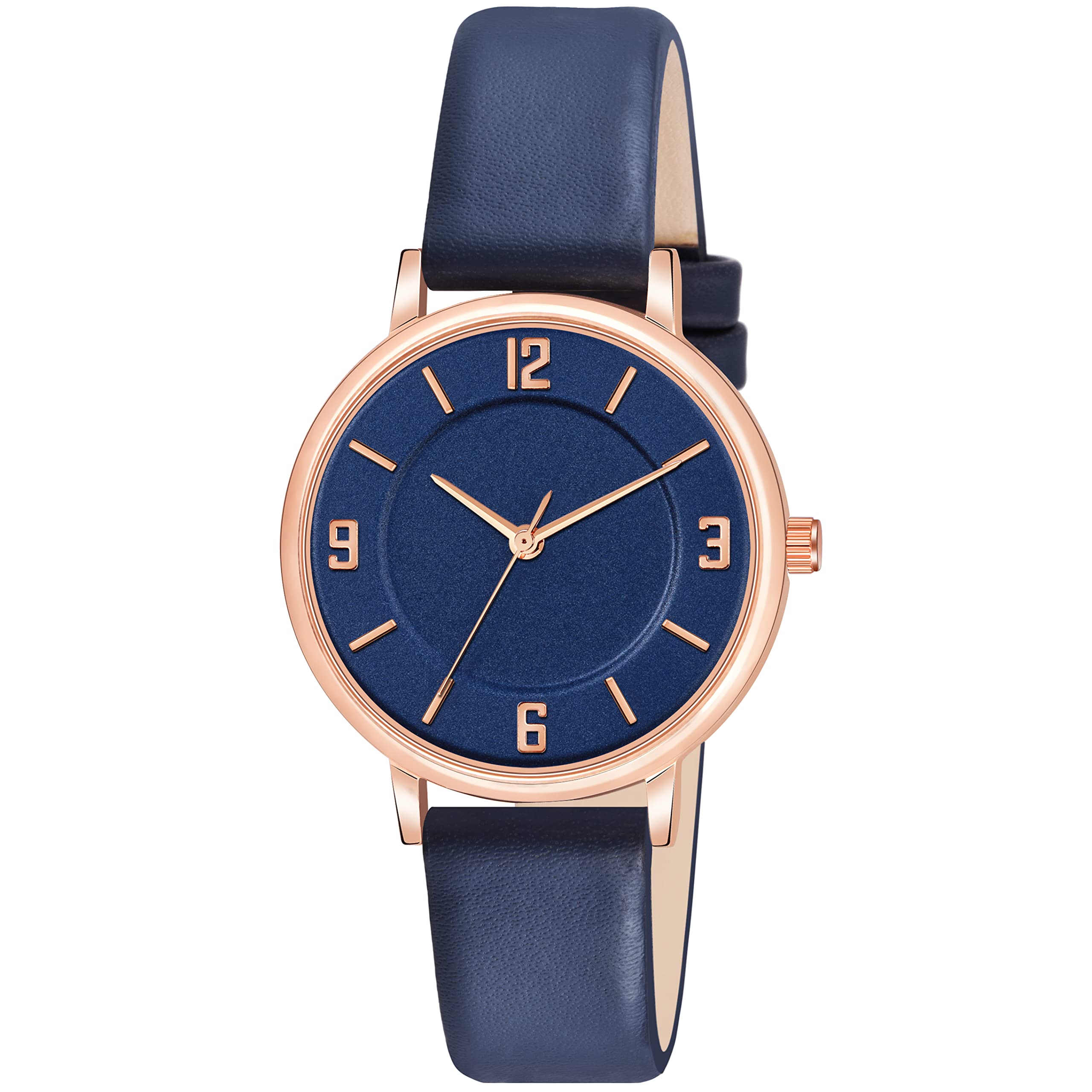 Shocknshop Casual Analog Round Dial Ladies Wrist Watches For Women & Girls (Blue Dial And Colored Strap) -Mt391 - Leather (B0BHTS3CMN) Amazon Price History, Amazon Price Tracker