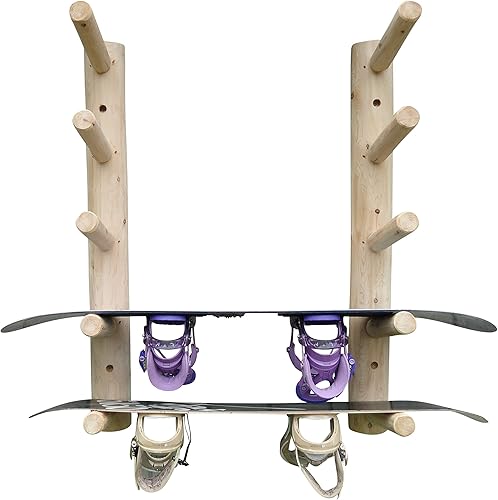 Estante de pared para esquís y snowboard, 5 lugares.