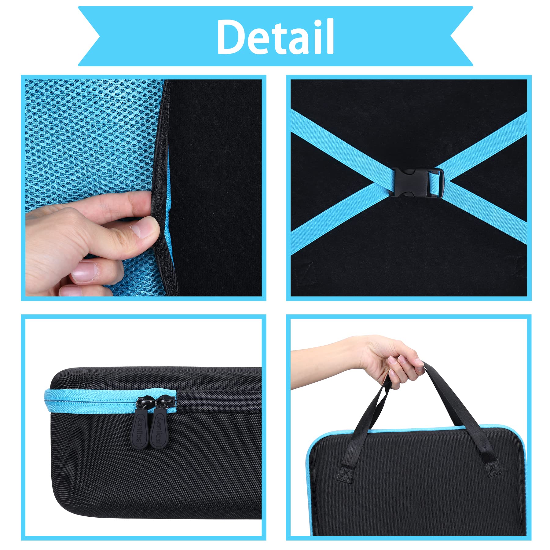 Aenllosi Dur Cas Etui pour Makita DMP181z 18V Compatible avec Inflador Compresseur Makita 18v, Organisation pour 18V Makita sans Fil Gonfleur (Seulement pour Le Coque)