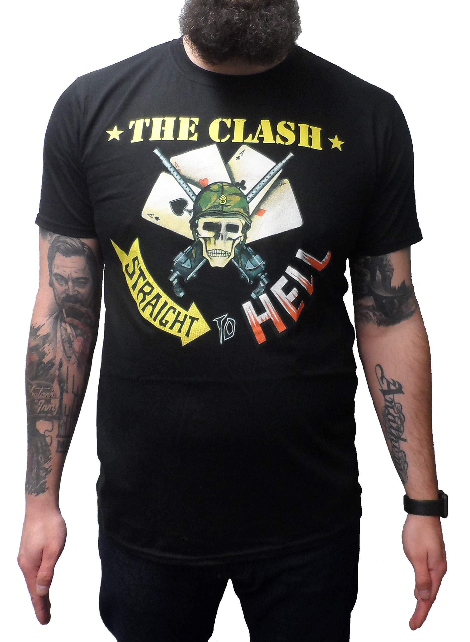 Mazeys Mens Official The Clash T Shirts… (XX Large, Straight to Hell Single)