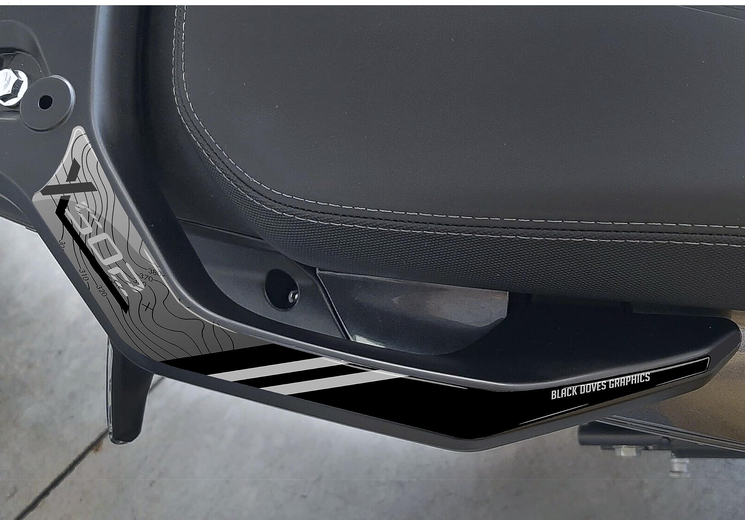 Autocollants 3D Benelli TRK 502 X protection poignées anti-rayures gel