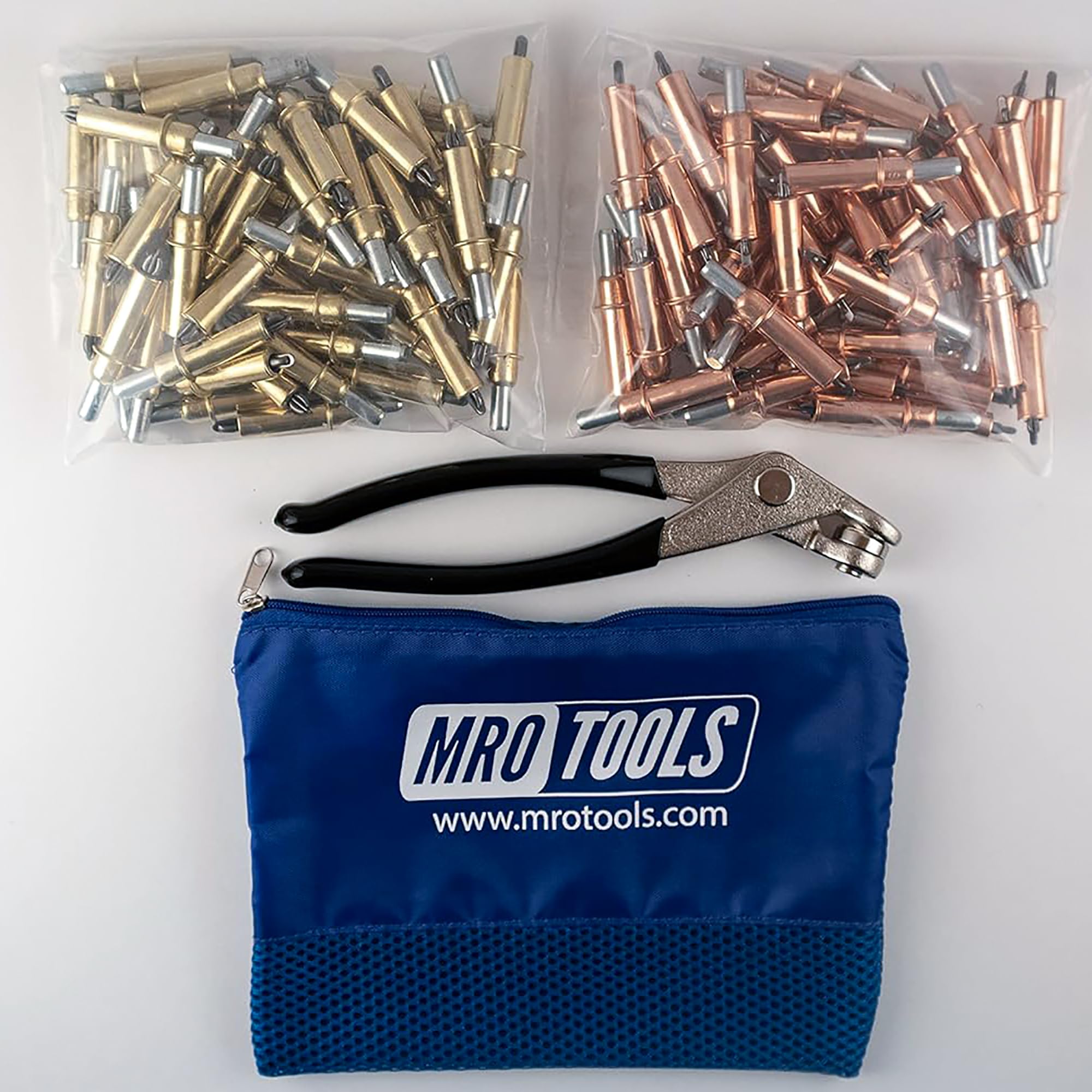 50 1/8 & 50 3/16 Zephyr Kwik-Lok Cleco Fasteners + Cleco Pliers w/Carry Bag (KZ4S100-1)