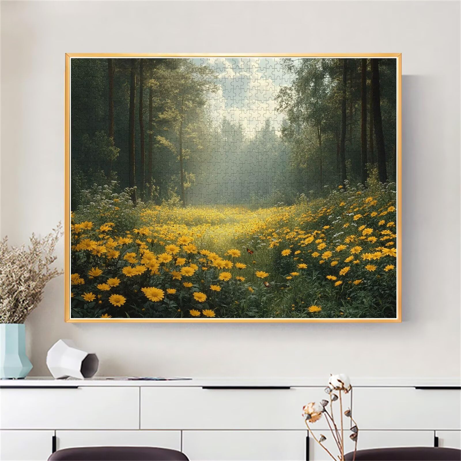 Puzzle Erwachsene 2000 Teile Wald Blume Educa Jigsaw für Kinder ab 8 Jahren Mädchen Jungen, Erwachsene Impossible Klassische Puzzles Schwer, Anspruchsvoll Spielspaß, Als Familienspiel 70x99cm t-866