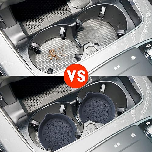 Miniatura 3 de Amooca Portavasos universales para automóvil, impermeables, antideslizantes, a prueba de derrames, accesorios para el interior del automóvil,