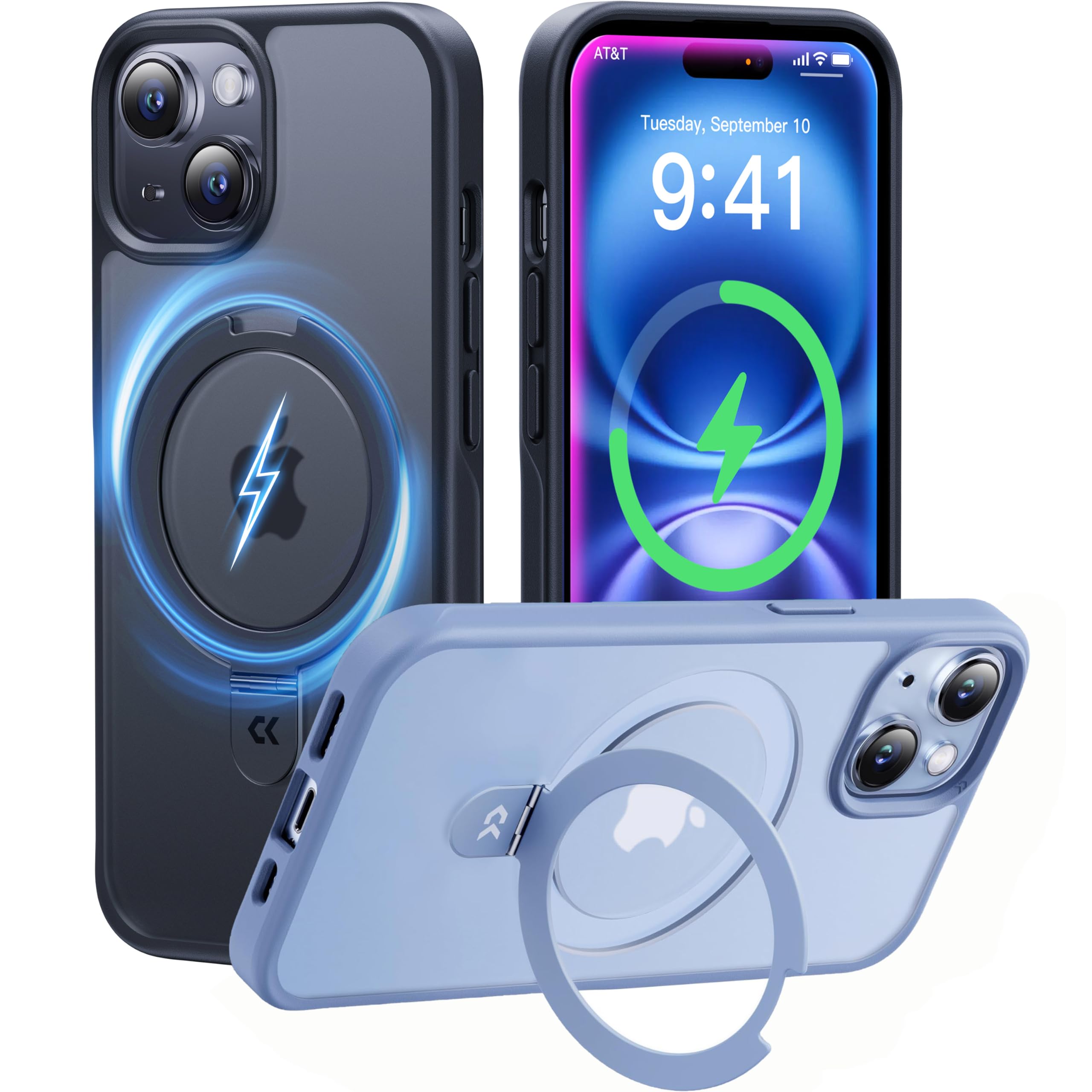 Amazon.com: CASEKOO for iPhone 15 Case with Magnetic Invisible