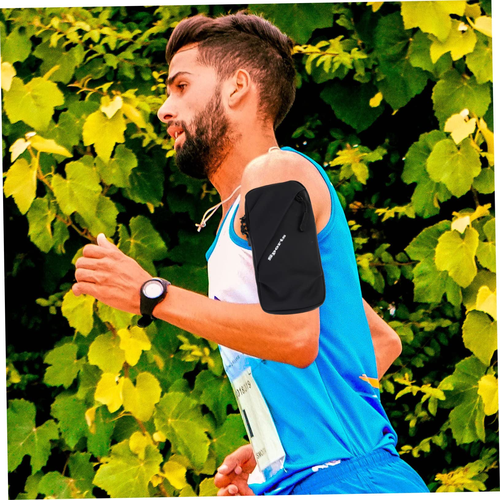 jojofuny 3pezzi Fascia Per Braccio Sportiva Borsello Per Telefono Pouch Traspirante Per Running e Attività Outdoor Adatta Sport Viaggi e Shopping