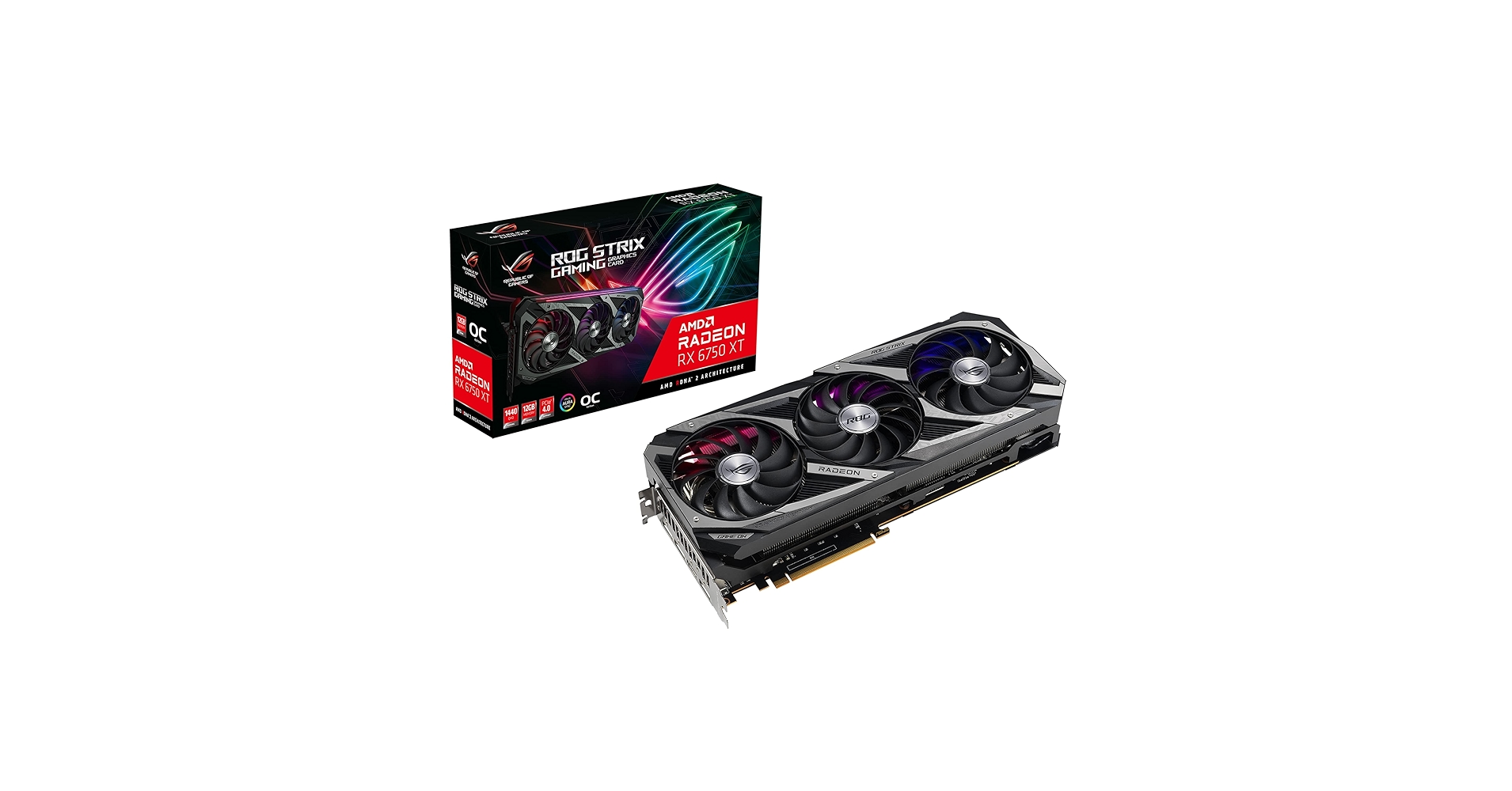 グラフィックボード・グラボ・ビデオカード AMD ROG STRIX RX 6750 XT OC ROG Strix Radeon™ RX 6750 XT OC Edition 12GB GDDR6