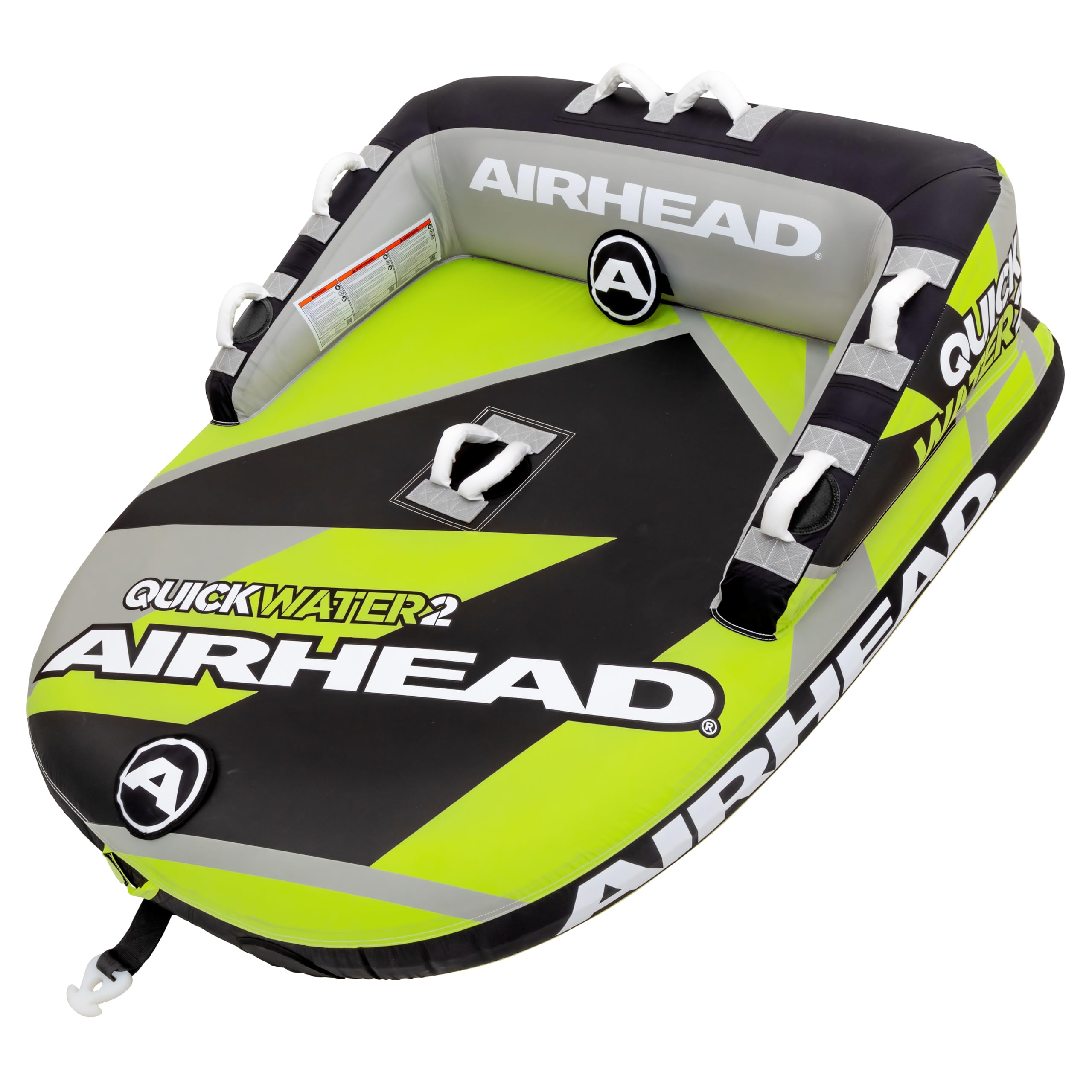 Airhead AHT50187YBK Quick Water 2-Rider Towable Tube - Yellow/Black