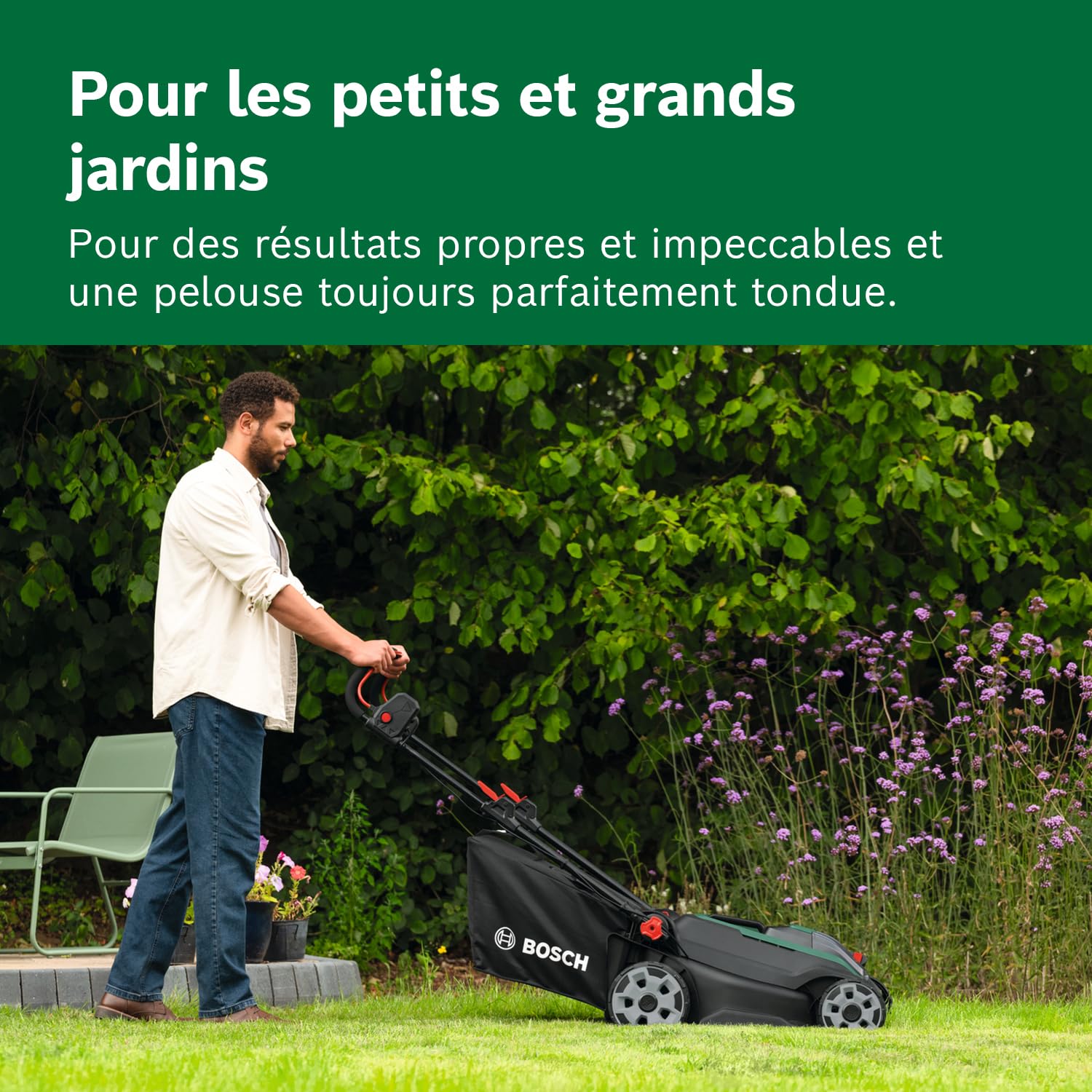 Bosch Tondeuse à Gazon sans-Fil ROTAK18V2-43 43 cm 30-75 mm 50 l 18 V