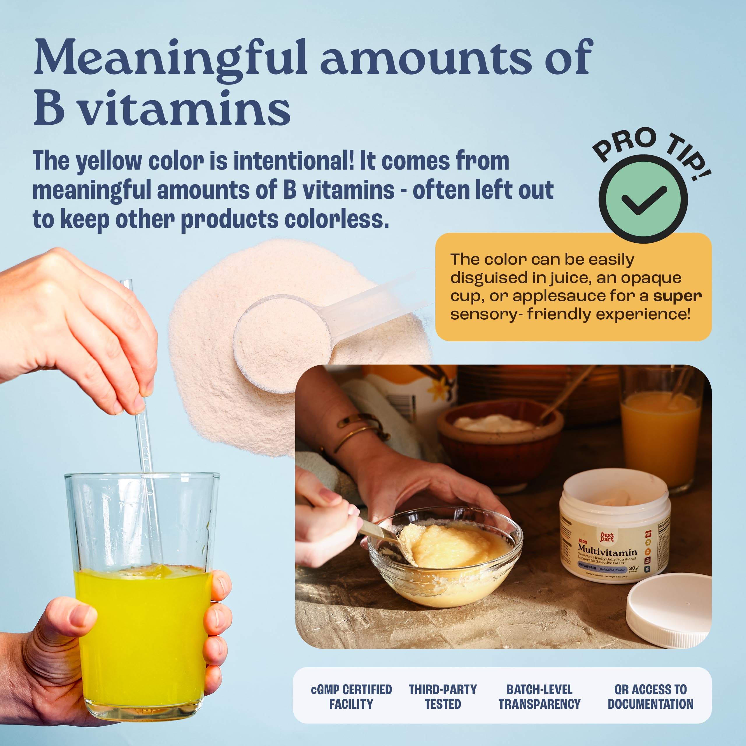 BEST PART Kids Multivitamin Powder, Unflavored, Ages 3+, Iron-Free — Amazon image 5
